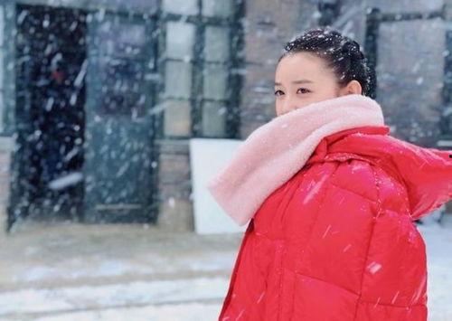 明星下雪,冬日浪漫邂逅